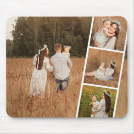 Modern Custom 4 Photo Collage Mousepad