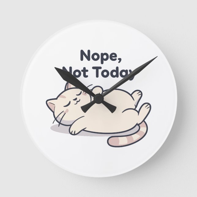 Modern Custom 8" Round Acrylic Wall Clock – Gift Runde Wanduhr (Vorderseite)