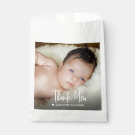 Modern Custom Baby Photo Thank You  Geschenktütchen