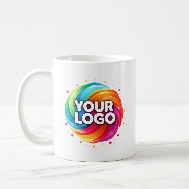 Modern Custom Business Logo Branded Coffee Mug Kaffeetasse (Links)
