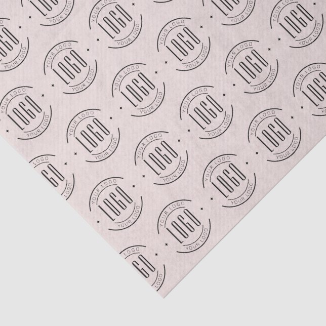 Modern custom company logo business branded seidenpapier (Detail)