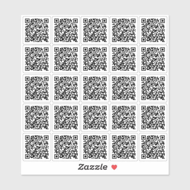Modern Custom Erstellen Sie Ihren eigenen QR-Code  Aufkleber (Blatt)