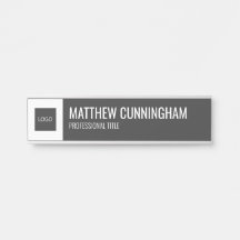 Modern Custom Logo Employee Name Job Title
