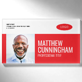 Modern Custom Logo Employee Name Namenschild