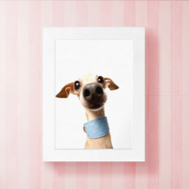 Modern Custom Pet Photo | Meeko Poster