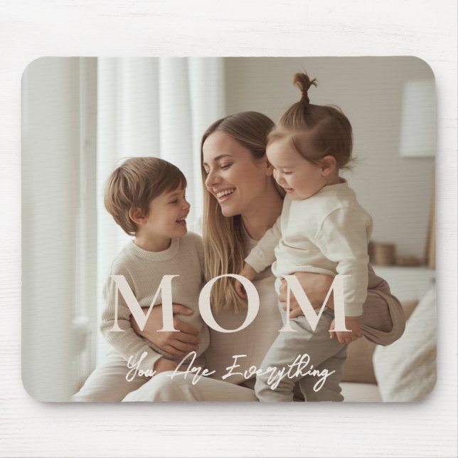 Modern Custom Photo MOM Desk Mouse Pad Mousepad (Vorne)