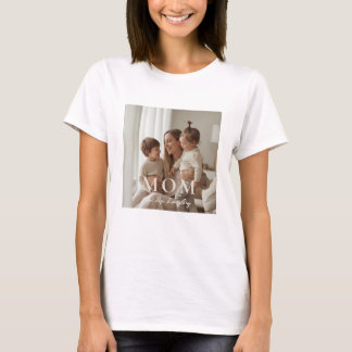Modern Custom Photo MOM Mothers Day Shirt