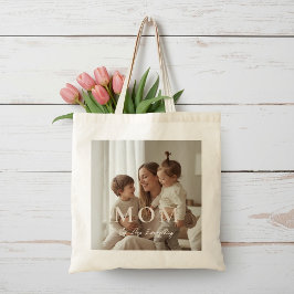 Modern Custom Photo MOM Mothers Day Tote Bag Tragetasche