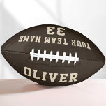 Modern Custom Player Name Number Team Football<br><div class="desc">Modern Custom Player Name Number Team Football. Personalisieren Sie es mit Ihrem Teamnamen,  Ihrer Nummer und Ihrem Namen. Ein toller Sake,  um sich an Ihren Lieblingssport zu erinnern. Dieser personalisierte Fußball ist ein Geschenk für Fußballspieler,  Teamkollegen oder Trainer.</div>