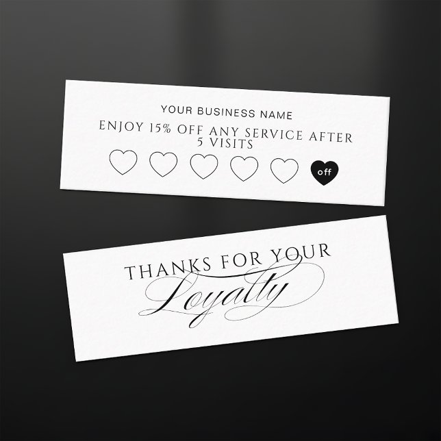 Modern Customer Loyalty Card For Small Business Treuekarte (Von Creator hochgeladen)