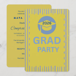 Modern Customizable Graduation Party Invitation Ca Einladung