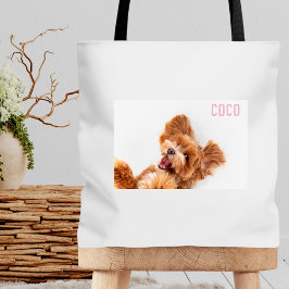Modern Customizable Photo Pet Tote Bag Tasche