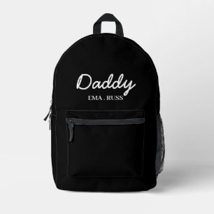 Modern Dad Benutzerdefiniertes Design mit Kinder Bedruckter Rucksack