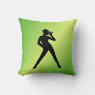 Modern Dance Green Kissen