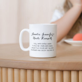 Modern danke, dass du meine Eltern warst Kaffeetasse