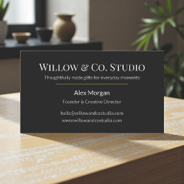 Modern Dark Small Visitenkarte