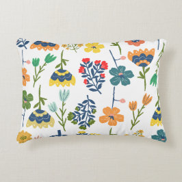 Modern decorative floral pattern Watercolor Chic Dekokissen