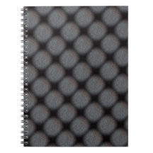 MODERN DEEP GRAY BLACK NIEDLICH Spiral Foto Notebo