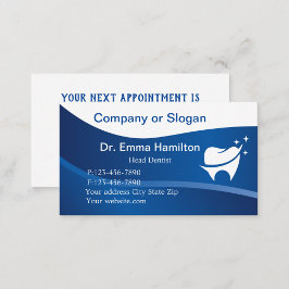 Modern Dental Tooth Logo Termin Visitenkarte