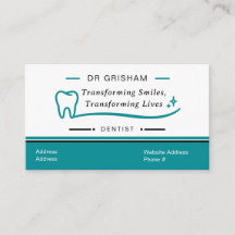 Modern Dentist Business Card Template