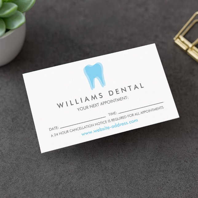 Modern Dentist Tooth Logo auf weißer Verabredung Visitenkarte (Von Creator hochgeladen)