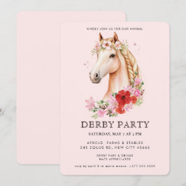Modern Derby Party Einladung