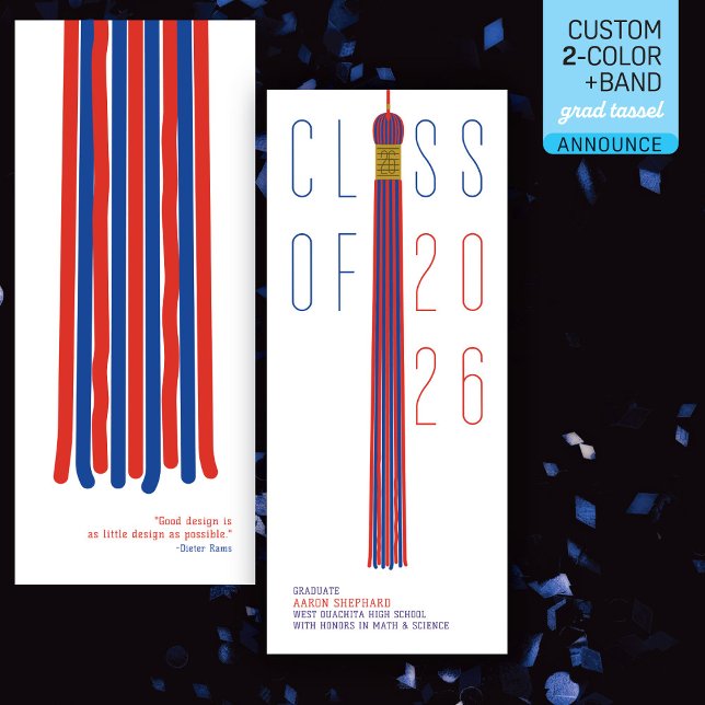 Modern Design Graduation Announcement | Color-Edit (Von Creator hochgeladen)