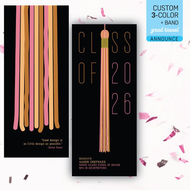 Modern Design Graduation Announcement | Color-Edit (Von Creator hochgeladen)
