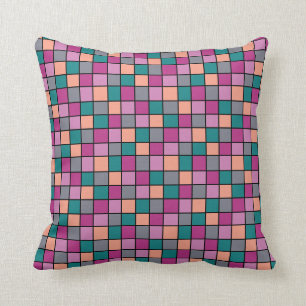 Modern diagonale Fliesen 5 Farben Kissen