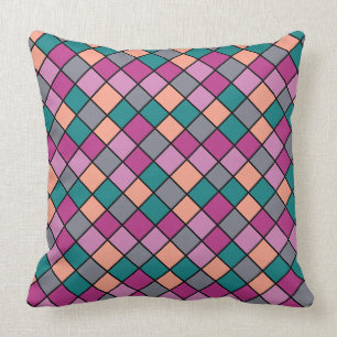 Modern diagonale Fliesen 5 Farben Kissen