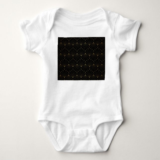 Modern Diamant, Art Deko Design Baby Strampler (Vorderseite)