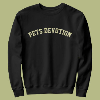 Modern DIY Animal Pet Lovers Cat Mom Besties Black Sweatshirt