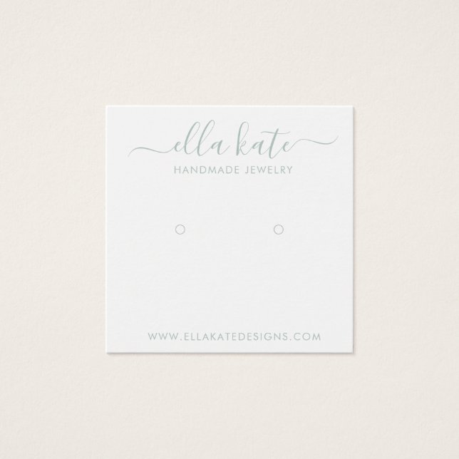 Modern Earring Display Card (Vorderseite)