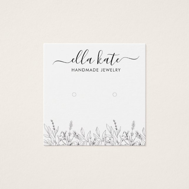 Modern Earring Display Card (Vorderseite)