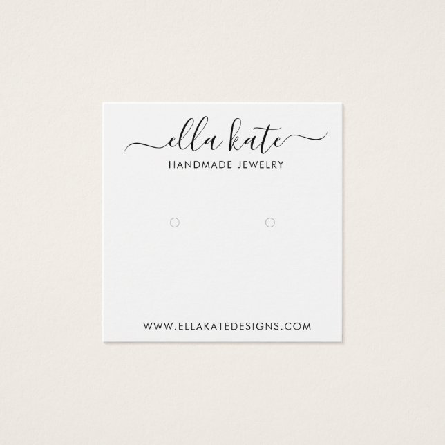 Modern Earring Display Card (Vorderseite)