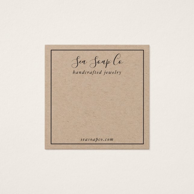 Modern Earring Display Card (Vorderseite)