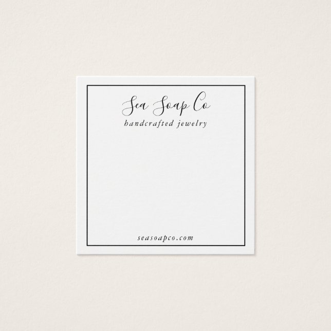 Modern Earring Display Card (Vorderseite)