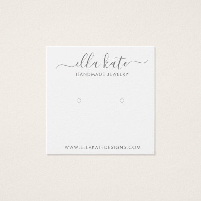 Modern Earring Display Card (Vorderseite)