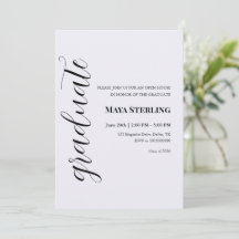 Modern Editorial Script Graduation 