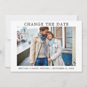 Modern einfach ändern Sie das Datum der neuen Datu Save The Date
