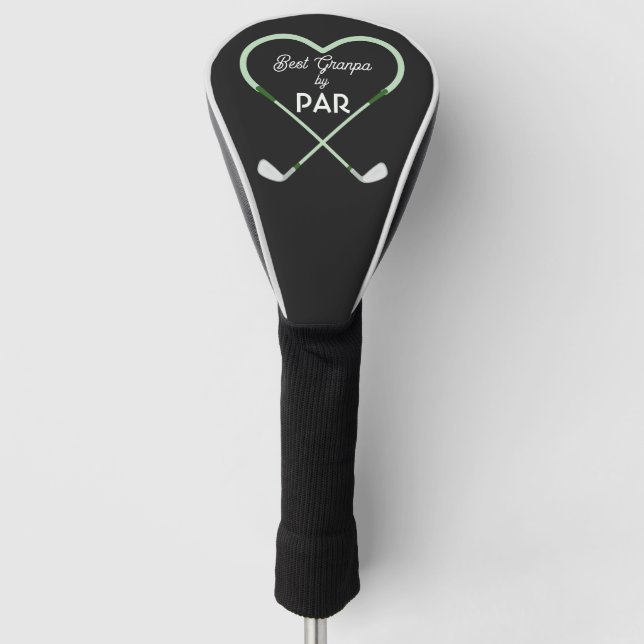Modern Einfach Bester Opa von Par  Golf Headcover (Vorderseite)