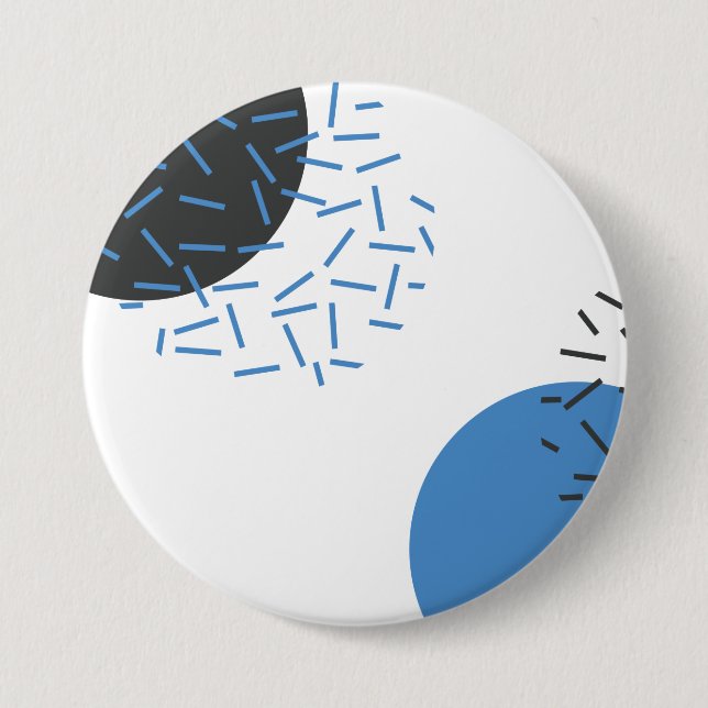 Modern, einfach, cool, abstrakt, grafisch button (Vorderseite)