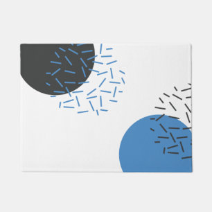 Modern, einfach, cool, abstrakt, grafisch fußmatte