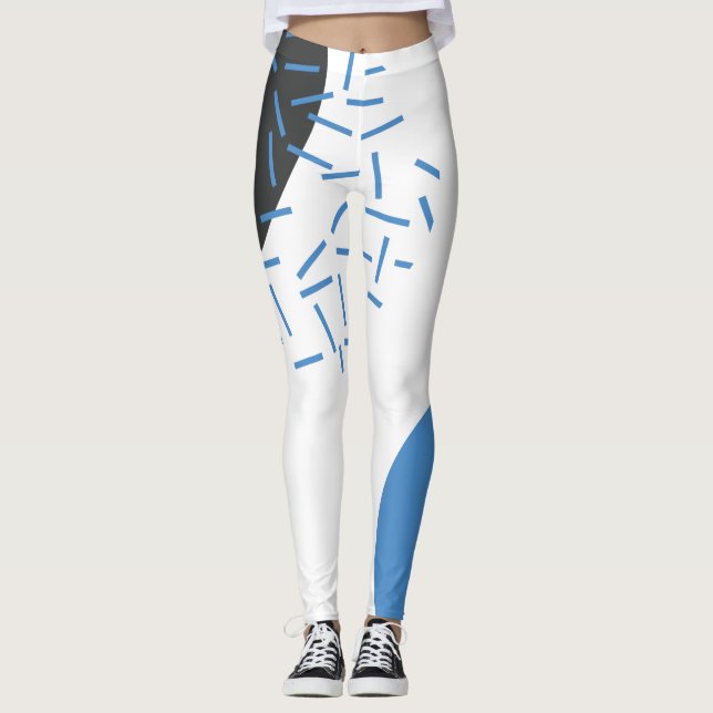 Modern, einfach, cool, abstrakt, grafisch leggings (Vorderseite)
