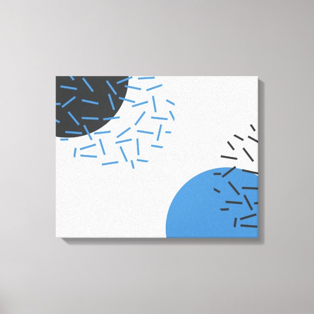 Modern, einfach, cool, abstrakt, grafisch leinwanddruck (Vorderseite)
