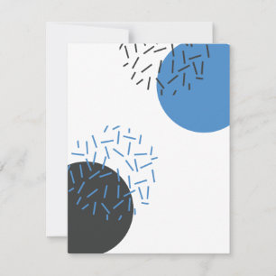 Modern, einfach, cool, abstrakt, grafisch mitteilungskarte