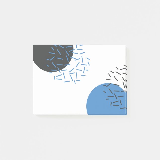 Modern, einfach, cool, abstrakt, grafisch post-it klebezettel (Vorderseite)