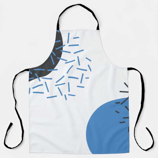 Modern, einfach, cool, abstrakt, grafisch schürze (Vorderseite)