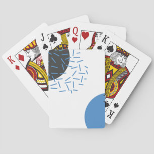 Modern, einfach, cool, abstrakt, grafisch spielkarten