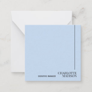 Modern Einfach Hellblau Schlicht Minimalistisch Ei Mitteilungskarte